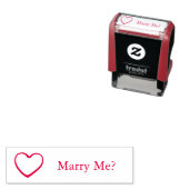 Marry Me Question Mark mit Herz Permastempel (Beispiel)