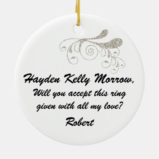 Marry Me - SRF Keramikornament (Hinten)