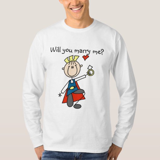 Marry Me Wedding Vorschlag Tshirts und Geschenke (Vorderseite)