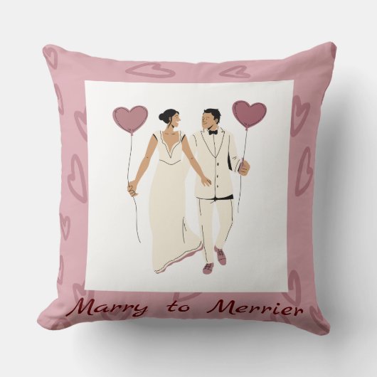 MARRY TO MERRIER DURCH PILLOW KISSEN (Vorderseite)