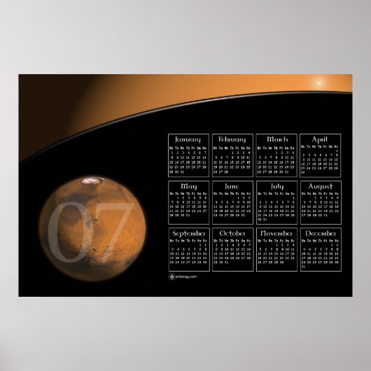 MARS 2007 KALENDER POSTER (Vorne)