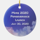 Mars 2020 Durchhaltebeginn Keramik Ornament (Hinten)