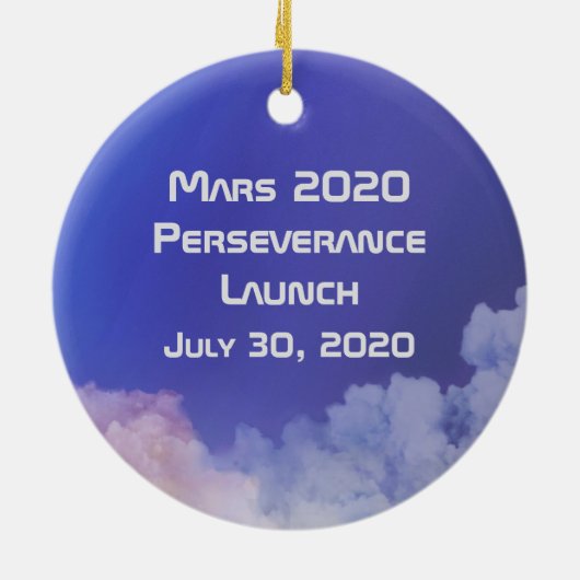 Mars 2020 Durchhaltebeginn Keramik Ornament (Hinten)