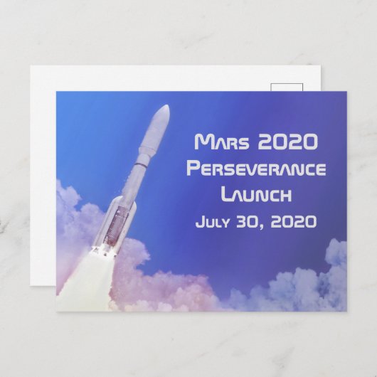 Mars 2020 Durchhaltebeginn Postkarte (Vorne/Hinten)