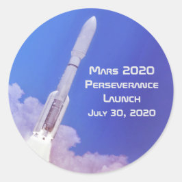 Mars 2020 Durchhaltebeginn Runder Aufkleber
