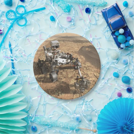 Mars 2020 Rover Pappteller (Party)
