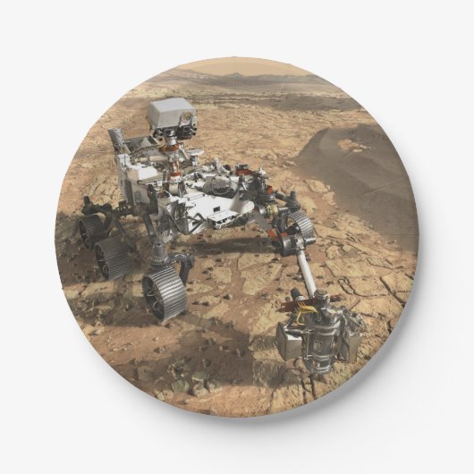 Mars 2020 Rover Pappteller (Vorderseite)
