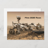 Mars 2020 Rover Postkarte (Vorne/Hinten)