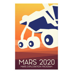 Mars 2020 Rover Space Art Fotodruck