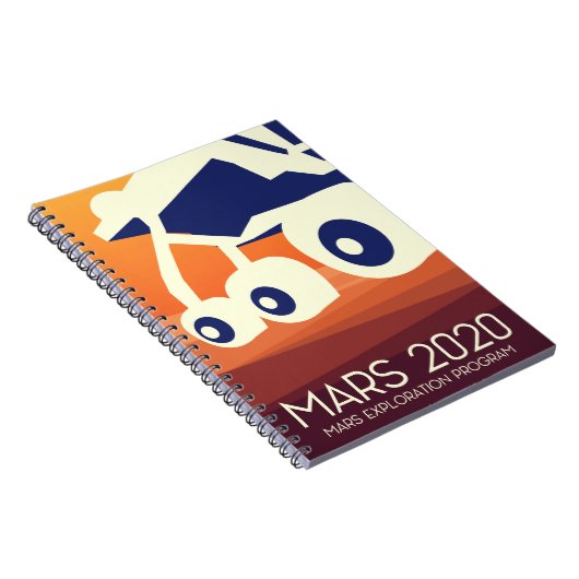 Mars 2020 Rover Space Art Notizblock (Rechte Seite)
