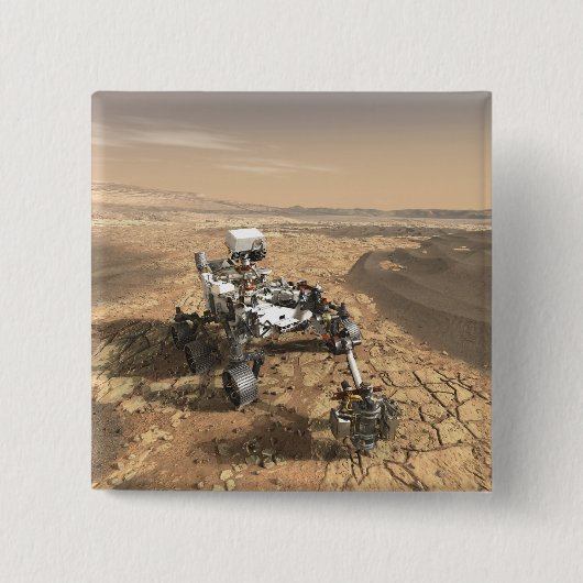 Mars 2020 rutschten auf der Oberfläche der Mars. Button (Vorderseite)
