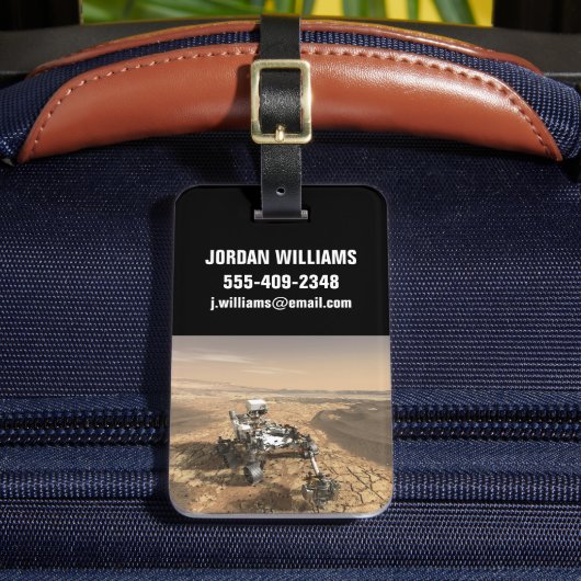 Mars 2020 rutschten auf der Oberfläche der Mars. Gepäckanhänger (Vorderseite Insitu 2)