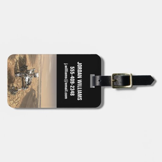 Mars 2020 rutschten auf der Oberfläche der Mars. Gepäckanhänger (Vorderseite horizontal)