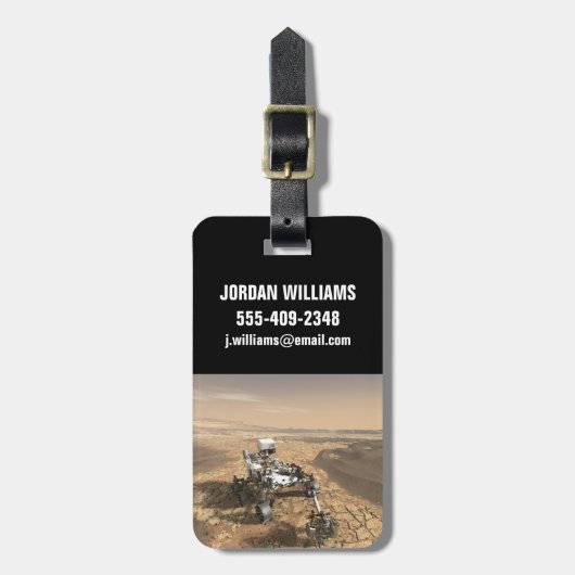 Mars 2020 rutschten auf der Oberfläche der Mars. Gepäckanhänger (Vorderseite vertikal)