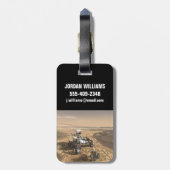 Mars 2020 rutschten auf der Oberfläche der Mars. Gepäckanhänger (Rückseite vertikal)