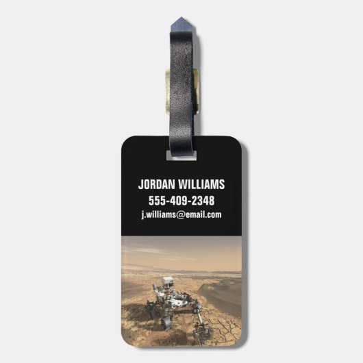 Mars 2020 rutschten auf der Oberfläche der Mars. Gepäckanhänger (Rückseite vertikal)