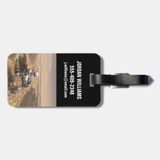 Mars 2020 rutschten auf der Oberfläche der Mars. Gepäckanhänger (Rückseite horizontal)