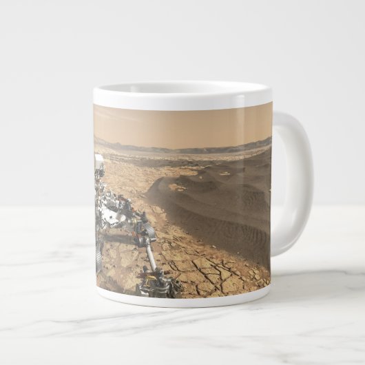 Mars 2020 rutschten auf der Oberfläche der Mars. Jumbo-Tasse (Vorderseite Rechts)