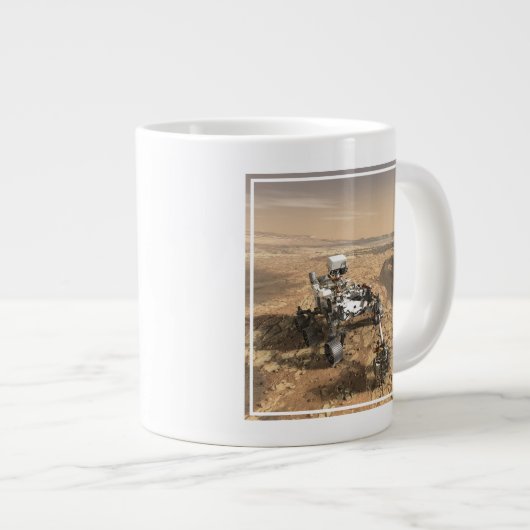 Mars 2020 rutschten auf der Oberfläche der Mars. Jumbo-Tasse (Vorderseite Rechts)