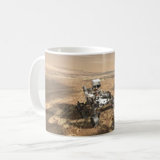 Mars 2020 rutschten auf der Oberfläche der Mars. Kaffeetasse (Vorderseite Links)