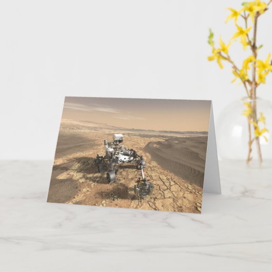 Mars 2020 rutschten auf der Oberfläche der Mars. Karte (Gelbe Blume)