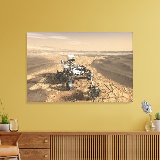 Mars 2020 rutschten auf der Oberfläche der Mars. Leinwanddruck (Insitu (Wohnzimmer))