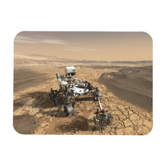 Mars 2020 rutschten auf der Oberfläche der Mars. Magnet (Horizontal)