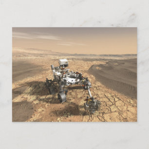 Mars 2020 rutschten auf der Oberfläche der Mars. Postkarte