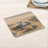 Mars 2020 rutschten auf der Oberfläche der Mars. Rechteckiger Pappuntersetzer (angewinkelt)