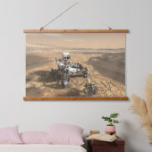 Mars 2020 rutschten auf der Oberfläche der Mars. Wandteppich Mit Holzrahmen (Schlafzimmer)