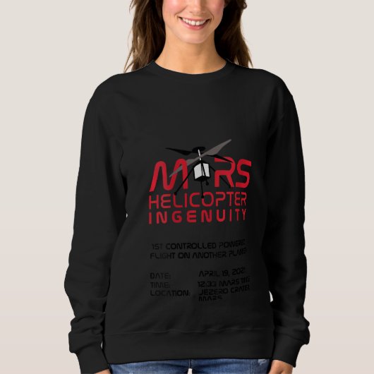 Mars 2020 sweatshirt (Vorderseite)