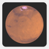 MARS 5 QUADRATISCHER AUFKLEBER (Vorderseite)