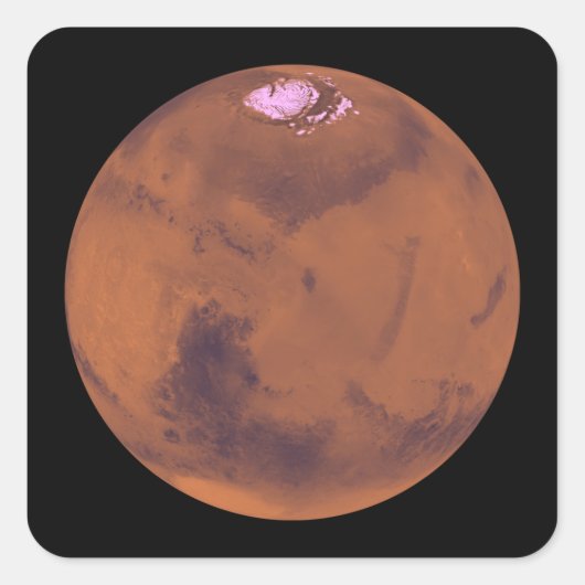 MARS 6 QUADRATISCHER AUFKLEBER (Vorderseite)