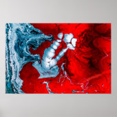 Mars abstraktes Plakat (Vorne)