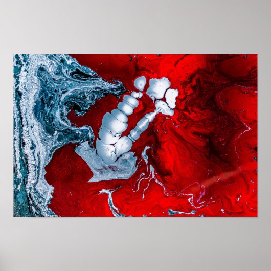 Mars abstraktes Plakat (Vorne)