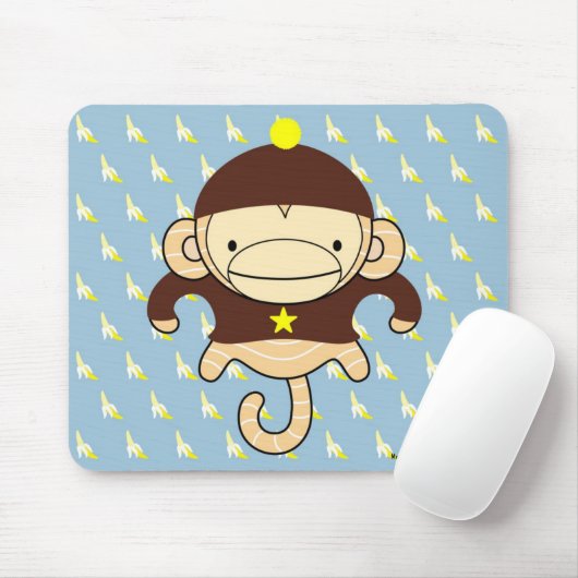 Mars-Affe-Bananen Mousepad - FRANKIE (Mit Mouse)