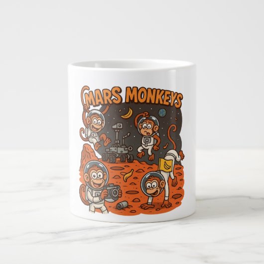 Mars Affen Jumbo-Tasse (Vorderseite)