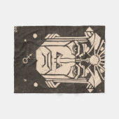 Mars Ares God of War Griechische Mythologie Black Fleecedecke (Vorderseite (Horizontal))