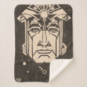 Mars Ares God of War Griechische Mythologie Black Sherpadecke (Vorderseite)