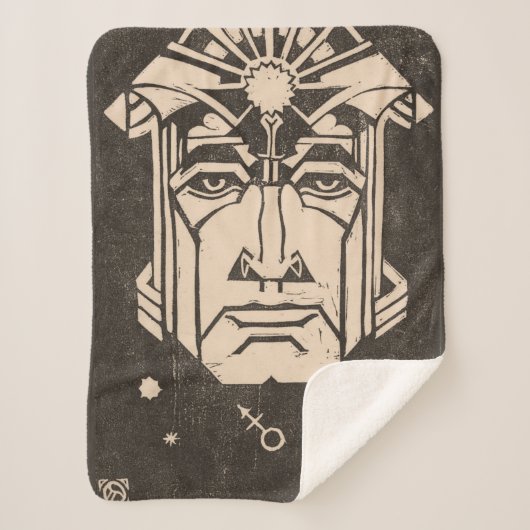 Mars Ares God of War Griechische Mythologie Black Sherpadecke (Vorderseite)