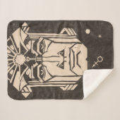 Mars Ares God of War Griechische Mythologie Black Sherpadecke (Vorderseite (Horizontal))