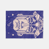 Mars Ares God of War Griechische Mythologie Blue Fleecedecke (Vorderseite (Horizontal))