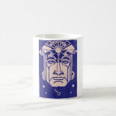 Mars Ares God of War Griechische Mythologie Blue Kaffeetasse (Mittel)