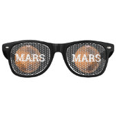 MARS Astronomie Retro Schatten / Fun Party Sonnenb Partybrille (Vorderseite)