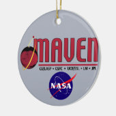 Mars-Atmosphäre und flüchtige Evolution (MAVEN) Keramikornament (Links)