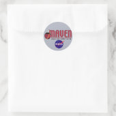Mars Atmosphäre und flüchtige Evolution (MAVEN) Runder Aufkleber (Tasche)