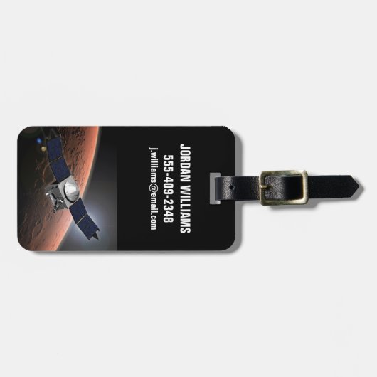 Mars Atmosphäre und Volatile Evolution Mission. Gepäckanhänger (Vorderseite horizontal)