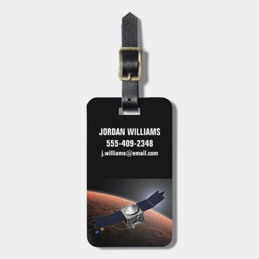 Mars Atmosphäre und Volatile Evolution Mission. Gepäckanhänger (Vorderseite vertikal)