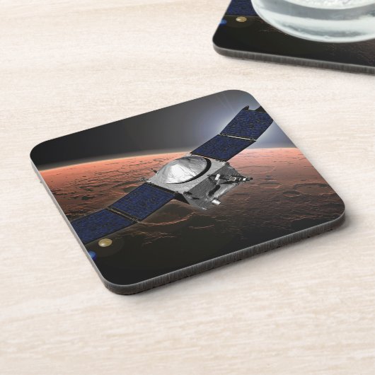 Mars Atmosphäre und Volatile Evolution Mission. Getränkeuntersetzer (Linke Seite)