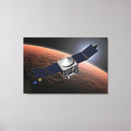 Mars Atmosphäre und Volatile Evolution Mission. Leinwanddruck (Vorderseite)